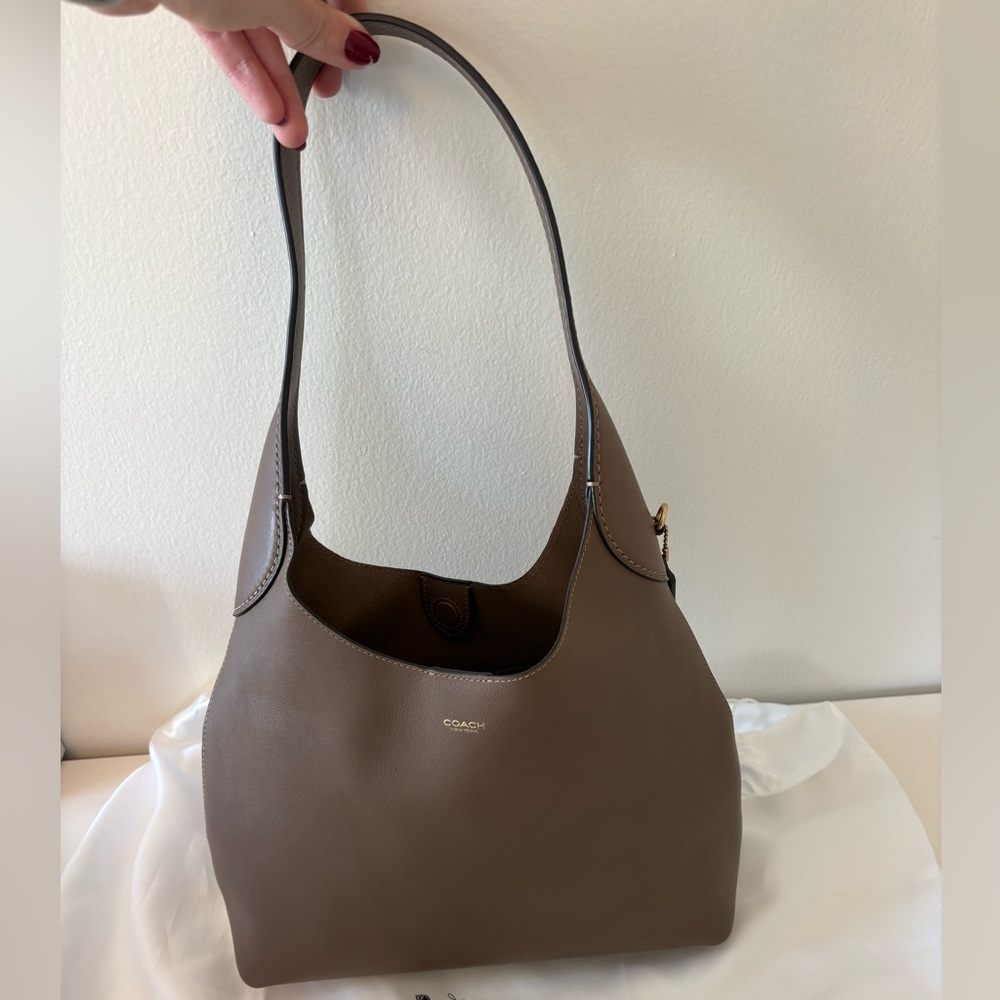 Coach Brooklyn Leather Shoulder Bag 28 - Picture 5 of 11